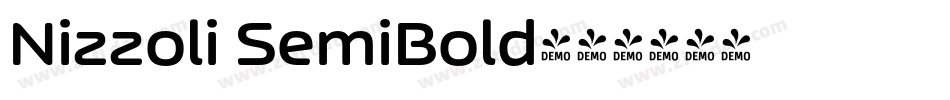 Nizzoli SemiBold字体转换